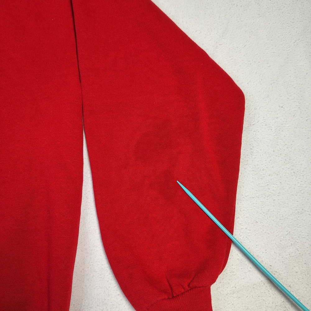 Vintage 90s Looney Tunes Sweatshirt Large Red Cotton Tweety Bird Made in USA - Picture 4 of 13